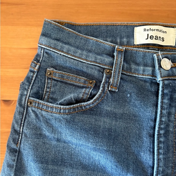Reformation High & Skinny Ankle Jeans in Geneva Wash Size 26 - Picture 7 of 14
